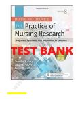 Test Bank for Burns & Grove&rsquo;s The Practice of Nursing Research&colon; Appraisal&comma; Synthesis&comma; and Generation of Evidence&comma; 8th Edition by Jennifer R&period; Gray & Susan K&period; Grove &vert; Latest Update 2026 &vert; 100&percnt; Guarantee Pass