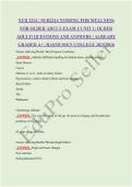 2025-2026 NUR2214 NURSING FOR WELLNESS FOR OLDER ADULT-EXAM 1