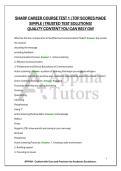 SHARP CAREER COURSE TEST 1 &vert; TOP SCORES MADE SIMPLE &vert; TRUSTED TEST SOLUTIONS&excl; QUALITY CONTENT YOU CAN RELY ON&excl;