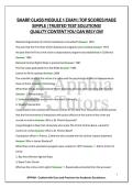 SHARP CLASS MODULE 1 EXAM &vert; TOP SCORES MADE SIMPLE &vert; TRUSTED TEST SOLUTIONS&excl; QUALITY CONTENT YOU CAN RELY ON&excl;