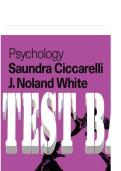 Test Bank for Psychology by Saundra K&period; Ciccarelli & J&period; Noland White&comma; 6th Edition &vert; Latest Update 2026 &vert; 100&percnt; Guarantee Pass