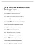 Human Relations&comma; Communication&comma; and Business Skills for Workplace Success Exam questions and answers