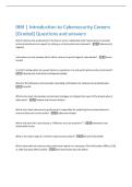 IBM &vert; Introduction to Cybersecurity Careers  &lbrack;Graded&rsqb; Questions and answers 