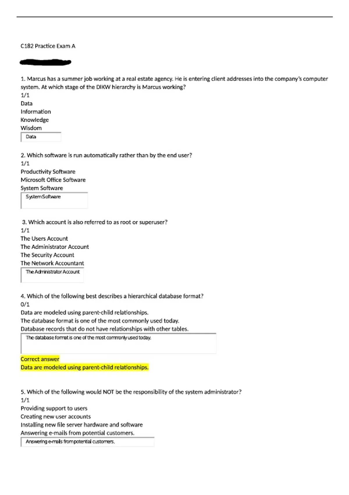WGU C182 | Exam | With complete solution latest | updated | RATED A+ ...