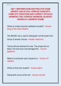 A&P 1 MIDTERM EXAM AND PRACTICE EXAM  NEWEST 2026 ACTUAL VERIFIED EXAM WITH  COMPLETE QUESTIONS AND CORRECT DETAILED  ANSWERS &lpar;100&percnt; VERIFIED ANSWERS&rpar; &vert;ALREADY  GRADED A&plus;&vert; &vert;&vert;NEWEST EXAM&vert;&vert; 