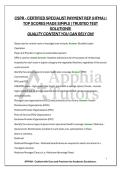 CSPR - CERTIFIED SPECIALIST PAYMENT REP &lpar;HFMA&rpar; &vert; TOP SCORES MADE SIMPLE &vert; TRUSTED TEST SOLUTIONS&excl; QUALITY CONTENT YOU CAN RELY ON&excl;