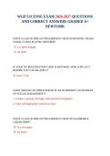 WGP LICENSE EXAM 2026-2027 QUESTIONS AND CORRECT ANSWERS GRADED A&plus;  NEWYORK    