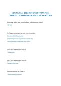 FLSD EXAM 2026-2027 QUESTIONS AND CORRECT ANSWERS GRADED A&plus; NEWYORK