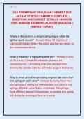 ASA POWERPLANT ORAL EXAM 2 NEWEST 2026  ACTUAL VERIFIED EXAM WITH COMPLETE  QUESTIONS AND CORRECT DETAILED ANSWERS  &lpar;100&percnt; VERIFIED ANSWERS&rpar; &vert;ALREADY GRADED A&plus;&vert;  &vert;&vert;NEWEST EXAM&excl;&excl;&vert;&vert;