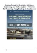Solution Manual for Principles of Highway Engineering and Traffic Analysis &ndash; 7th Edition by Mannering &ndash; Complete Step-by-Step Answers