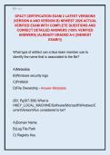 GFACT CERTIFICATION EXAM 2 LATEST VERSIONS  &lpar;VERSION A AND VERSION B&rpar; NEWEST 2026 ACTUAL  VERIFIED EXAM WITH COMPLETE QUESTIONS AND  CORRECT DETAILED ANSWERS &lpar;100&percnt; VERIFIED  ANSWERS&rpar; &vert;ALREADY GRADED A&plus;&vert; &vert;&vert;NEWEST  EXAM&excl;&excl;&vert;&vert; 