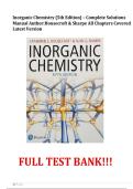 Inorganic Chemistry &lpar;5th Edition&rpar; &ndash; Complete Solutions Manual Author&colon;Housecroft & Sharpe All Chapters Covered Latest Version