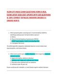 ACSM-CPT MOCK EXAM QUESTIONS FORM A REAL  EXAM LATEST 2026-2027 UPDATE WITH 100 QUESTIONS  & 100&percnt; CORRECT DETAILED ANSWERS GRADED A&plus;  &lpar;BRAND NEW&excl;&excl;&rpar; 