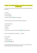 TB Chapter 7 Exam&vert; 2025&sol;2026 CompleteTB Chapter 7 Exam&vert; 2025&sol;2026 Complete Exam Questions and Correct Answers 