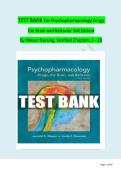 TEST BANK For Psychopharmacology Drugs the Brain and Behavior 3rd Edition By Meyer Nursing&comma; Verified Chapters 1 - 20