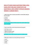NSCA-CPT MOCK EXAM QUESTIONS FORM A REAL  EXAM LATEST 2026-2027 UPDATE WITH 100  QUESTIONS & 100&percnt; CORRECT DETAILED ANSWERS  GRADED A&plus; &lpar;BRAND NEW&excl;&excl;&rpar; 