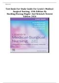 Study Guide and Answer Key - Lewis Medical-Surgical Nursing&comma; 13th Edition - Harding & Kwong - &lpar;Chapters 1-69&rpar; newest edition 2026