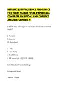 NYU COMPREHENSIVE CERTIFICATION EXAMINATION 2026 QUESTIONS WITH ANSWERS GRADED A&plus;