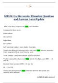 NR324&colon; Cardiovascular Disorders Questions  and Answers Latest Update