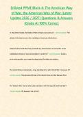 Enlisted PPME Block 4&colon; The American Way of War&comma; the American Way of War &lpar;Latest Update 2026 &sol; 2027&rpar; Questions & Answers &lbrace;Grade A&rcub; 100&percnt; Correct
