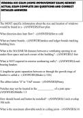 VIRGINIA HIC EXAM &lpar;HOME IMPROVEMENT EXAM&rpar; NEWEST ACTUAL EXAM COMPLETE 250 QUESTIONS AND CORRECT DETAILED ANSWERS