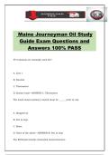 Maine Journeyman Oil Study Guide Exam Questions and Answers 100&percnt; PASS