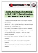 Maine Journeyman oil test up to 1&2 15 GPH Exam Questions and Answers 100&percnt; PASS