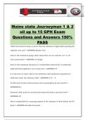 Maine state Journeyman 1 & 2 oil up to 15 GPH Exam Questions and Answers 100&percnt; PASS