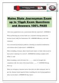 Maine State Journeyman Exam up to 15gph Exam Questions and Answers 100&percnt; PASS