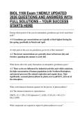 BIOL 1108 Exam 1 NEWLY UPDATED 2026 QUESTIONS AND ANSWERS WITH FULL SOLUTIONS &ndash; YOUR SUCCESS STARTS HERE