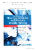 Test Bank - Foundations of Maternal-Newborn and Women&rsquo;s Health Nursing&comma; 8th Edition&period; By Murray&comma; McKinney&comma; Holub&comma; Jones&comma; Scheffer&period; &lpar;NCLEX setting &vert; All Chapters &vert; Verified Answers with Rationales&rpar;