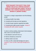 NRFSP WALMART FOOD SAFETY FINAL EXAM  NEWEST 2026 ACTUAL VERIFIED EXAM WITH  COMPLETE QUESTIONS AND CORRECT DETAILED  ANSWERS &lpar;100&percnt; VERIFIED ANSWERS&rpar; &vert;ALREADY  GRADED A&plus;&vert; &vert;&vert;NEWEST EXAM&excl;&excl;&vert;&vert; 