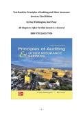 Test Bank for Principles of Auditing and Other Assurance Services 22nd Edition by Ray Whittington&comma; Kurt Pany &vert;All Chapters &vert; Q&A Verified &vert;Grade A&plus; Assured  &vert;ISBN 9781260247954