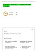 AOA STUDY GUIDE TEST &num;1 QUESTIONS AND ANSWERS