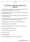 nsc 242 exam 1 Questions and Correct  Answers