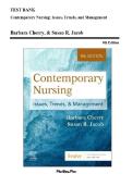 Test Bank For Contemporary Nursing Issues&comma; Trends&comma; & Management 9th Edition by Barbara Cherry&comma; Susan Jacob 9780323776875 Chapter 1-28 Complete Guide&period;