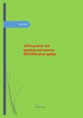 APEA FNP Practice Test Exam 2026