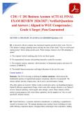 C201 &sol; C 201 Business Acumen ACTUAL FINAL EXAM REVIEW 2026&sol;2027 &vert; Verified Questions and Answers &vert; Aligned to WGU Competencies &vert; Grade A Target &vert; Pass Guaranteed