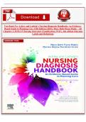Test Bank for Ackley & Ladwig&rsquo;s Nursing Diagnosis Handbook&comma; 13th Edition &lpar;2024&rpar; &vert; All Chapters 1&ndash;30 &plus; NOC 6th Edition &vert; Verified Answers