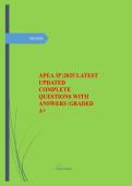 APEA 3P Latest Update Complete Questions and Answers 2026