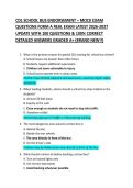 CDL SCHOOL BUS ENDORSEMENT &ndash; MOCK EXAM  QUESTIONS FORM A REAL EXAM LATEST 2026-2027  UPDATE WITH 100 QUESTIONS & 100&percnt; CORRECT  DETAILED ANSWERS GRADED A&plus; &lpar;BRAND NEW&excl;&excl;&rpar; 