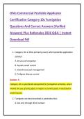 Ohio Commercial Pesticide Applicator  Certification Category 10c Fumigation  Questions And Correct Answers &lpar;Verified  Answers&rpar; Plus Rationales 2026 Q&A &vert; Instant  Download Pdf 