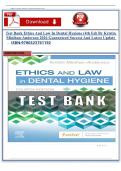 Test Bank for Ethics and Law in Dental Hygiene&comma; 4th Edition by Kristin Minihan-Anderson &vert; All Chapters &vert; Verified Questions & Answers &vert; Latest Update