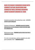 NUR 172 EXAM 2 HONDROS EXAM WITH CORRECT ACTUAL QUESTIONS AND CORRECTLY WELL DEFINED ANSWERS LATEST ALREADY GRADED A&plus; 2026