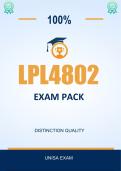 LPL4802 Exam Pack 2026  - Distinction Guaranteed 