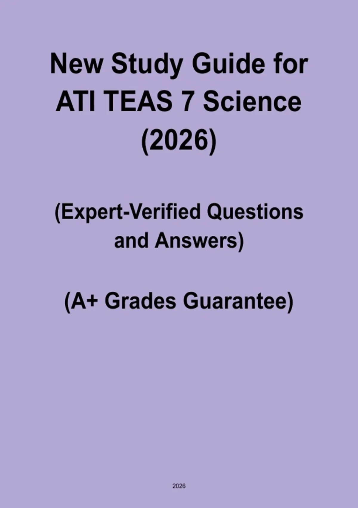 ATI TEAS 7 Science 2026 Study Guide | Complete Practice & Q&A - ATI ...