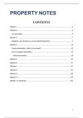 Proprty law full year note