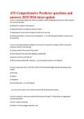 ATI Comprehensive Predictor Exam 2026