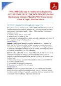 WGU D488 Cybersecurity Architecture & Engineering ACTUAL FINAL EXAM TEST BANK 2026&sol;2027 &vert; Verified Questions and Solutions &vert; Aligned to WGU Competencies &vert; Grade A Target &vert; Pass Guaranteed