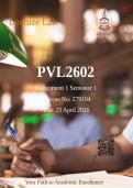 PVL2602 Assignment 1 2026 Semester 1 &lpar;279194&rpar; Due 23 April 2026